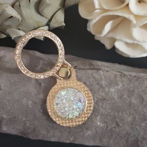 ⚡SALE⚡GOLD WHITE GEMS CELLPHONE/TABLET RING